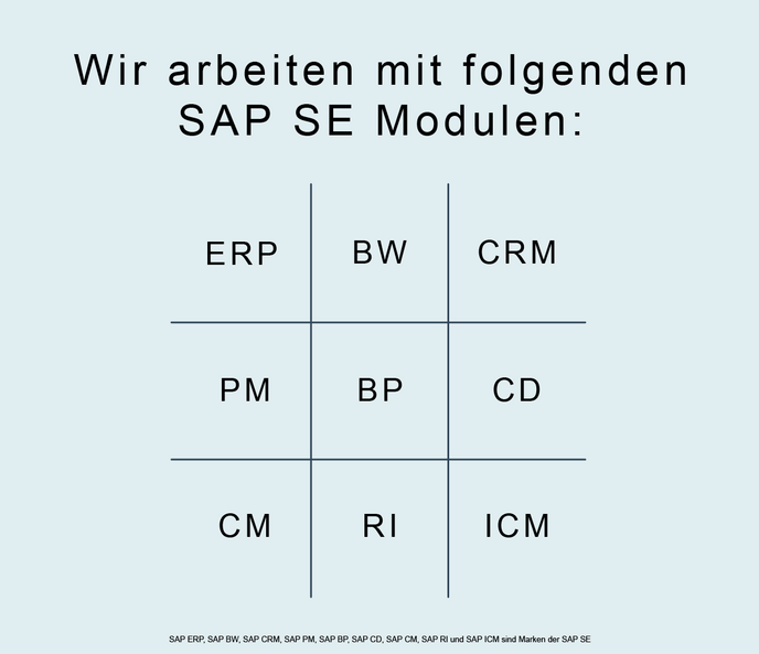 SAP Module der twinformatics GmbH
